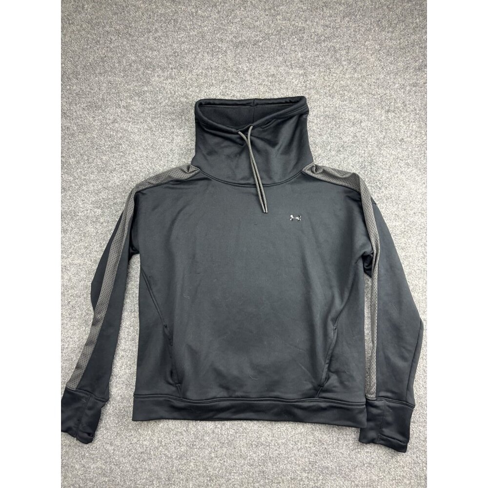 Under Armour Pullover Mens Large‎ Black Funnel Neck Athletic Hoodie Sweatshirt